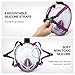 Enkeeo 180°View Snorkel Mask - Panoramic Full Face Design , Anti-fogging & anti-leak snorkeling Diving Scuba Mask for Adults and Youth - Rose L/XL