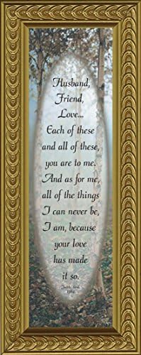 Husband, Friend, Love; Gift To My Husband, Poems for Husbands, 3x8 4417