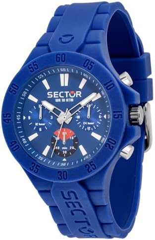 Sector No Limits Mens Multi dial Quartz Watch with Silicone Strap R3251586002
