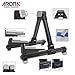 Aroma Aluminum Floor Stand Black AGS8 Adjustable for All Types of Guitars and Basses Foldable to Easily Carry Steady Stand Safe Protection