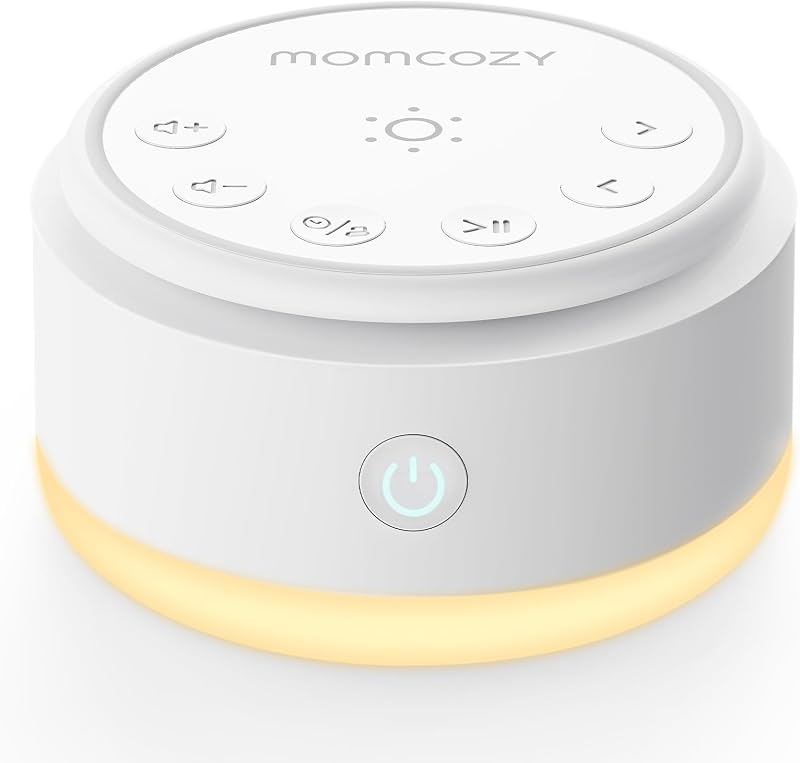 Momcozy Sound Machine Baby Night Light 20 Sleep Sounds Timer Memory Portable