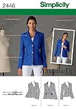 Simplicity Sewing Pattern 2446 Misses' Jackets, H5 (6-8-10-12-14)