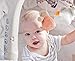 AGPtek 34.6 Inch Baby Crib Mobile Bed Bell Holder Music Box Holder Arm Bracket Baby Bed Stent Set (with Mobile Bell)