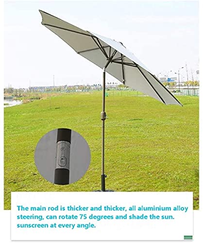 CCLLA Outdoor Sonnenschirme Sonnenschirme Garden Patio Tischschirm mit Neigung und Kurbel, perfekt für Outdoor Yard… – Bild 5
