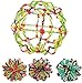 Sphere Toy Rings Stretch Expanding Ball Toys Set of 4 – Assorted Colors – Great for Party Favors