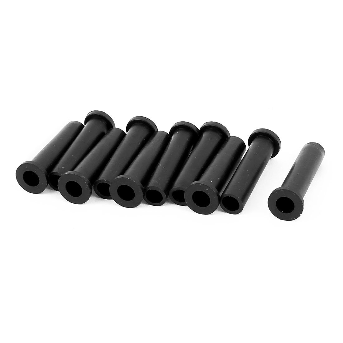 Sourcingmap 10pcs 33mm Length 5mm Inner Dia Rubber Strain Relief Cord Boot Protector Cable Sleeve Hose for Power Tool