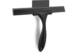 SetSail Squeegee for Shower Glass Door Stainless Steel Shower Squeegee for Glass Doors All-Purpose Window Squeegee for Tile Shower Walls, Sink, Mirror, Bathroom, Car Window Cleaning 10 Inches