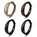 BEADNOVA 5mm Genuine Round Leather Cord Leather Strips for Jewelry Making Bracelet Necklace Beading, 2 Meters/ 2.2 Yards, Black