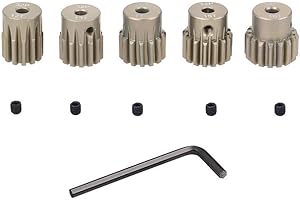OGRC 32P 3.175mm 12T 13T 14T 15T 16T Pinion Motor Gear Set with Hex Key for 1/10 RC Car Brushed Brushless Motor
