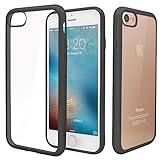 iPhone 7 Case,Thinkcase[Premium Flexible] Transparent Protective Soft TPU Frame,Ultra-Slim,Shock-Absorption Bumper,Anti-Scratch & Fingerprint & Oil Stain Back Cover For iPhone 7 4.7 Inch,Black