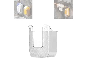 LUSEBIY Kitchen Wipes Storage Box, 2024 New Non-Slip Flushable Wipes Holder for Bathroom Toilet, Wall-Mounted Clear Wet Tissue Dispenser Container Box No Punching Refillable Keeps Baby Wipes Fresh Case