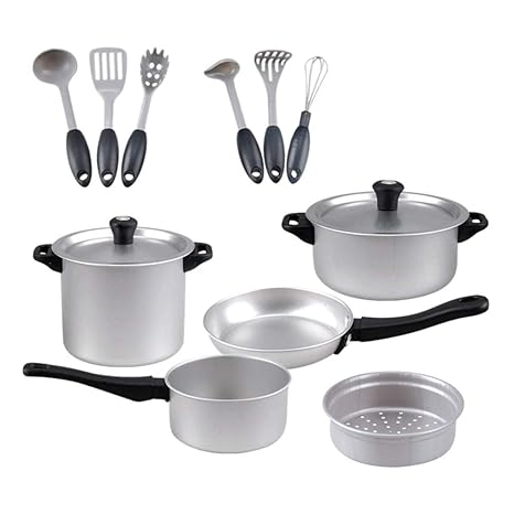 PlayGo - Set de accesorios de cocina de metal (ColorBaby 44911)