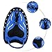 Global-store Professional Swim Training Paddles Hand Paddles Power Paddles Swimming Training Aid Flat Paddles for Children (Blue, S)
