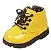 AMA(TM) Toddler Baby Girls Boys Leather Flat Pumps Snow Ankle Boots Shoes