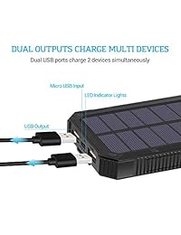 RENOGY 10000 mAh Solar de 15000 mAh cargador de teléfono