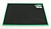 Trifecta Barware Bar Mat 18 x 12 Inches | Non-Slip Service and Spill Mat | Black with Green Edge and Logo