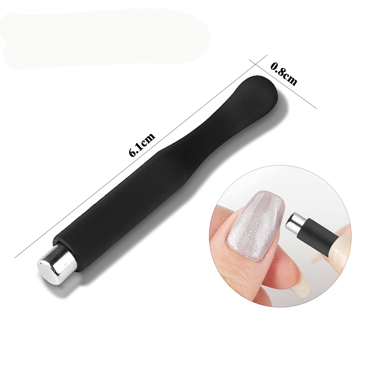 SILPECWEE 15Pcs Nail Magnet Set Cat Eye Gel Nail Polish Magnet Wand Magnetic Nail Polish Cat Eye Magnet for Nails Cat Eye Magnets Sticks Nail Design Tools Nail Art - Image 7