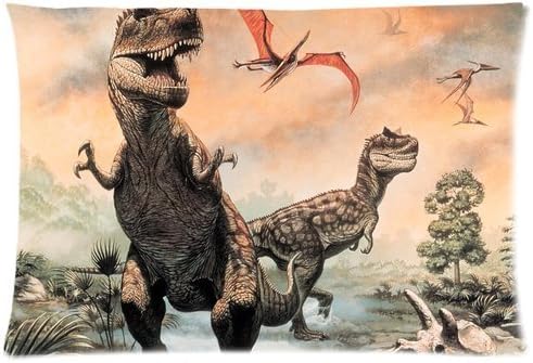 Custom Dinosaur Pattern 25 Pillowcase Cushion Cover Design Standard Size 20X30 Two Sides