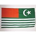 AZ FLAG - Azad Kashmir Flag - 2x3 Ft - 100D Polyester Ajk Free Kashmir Banner with Two Metal Grommets - Fade Resistant - Vivid Colors - 2' x 3' Feet - 90x60 Cm