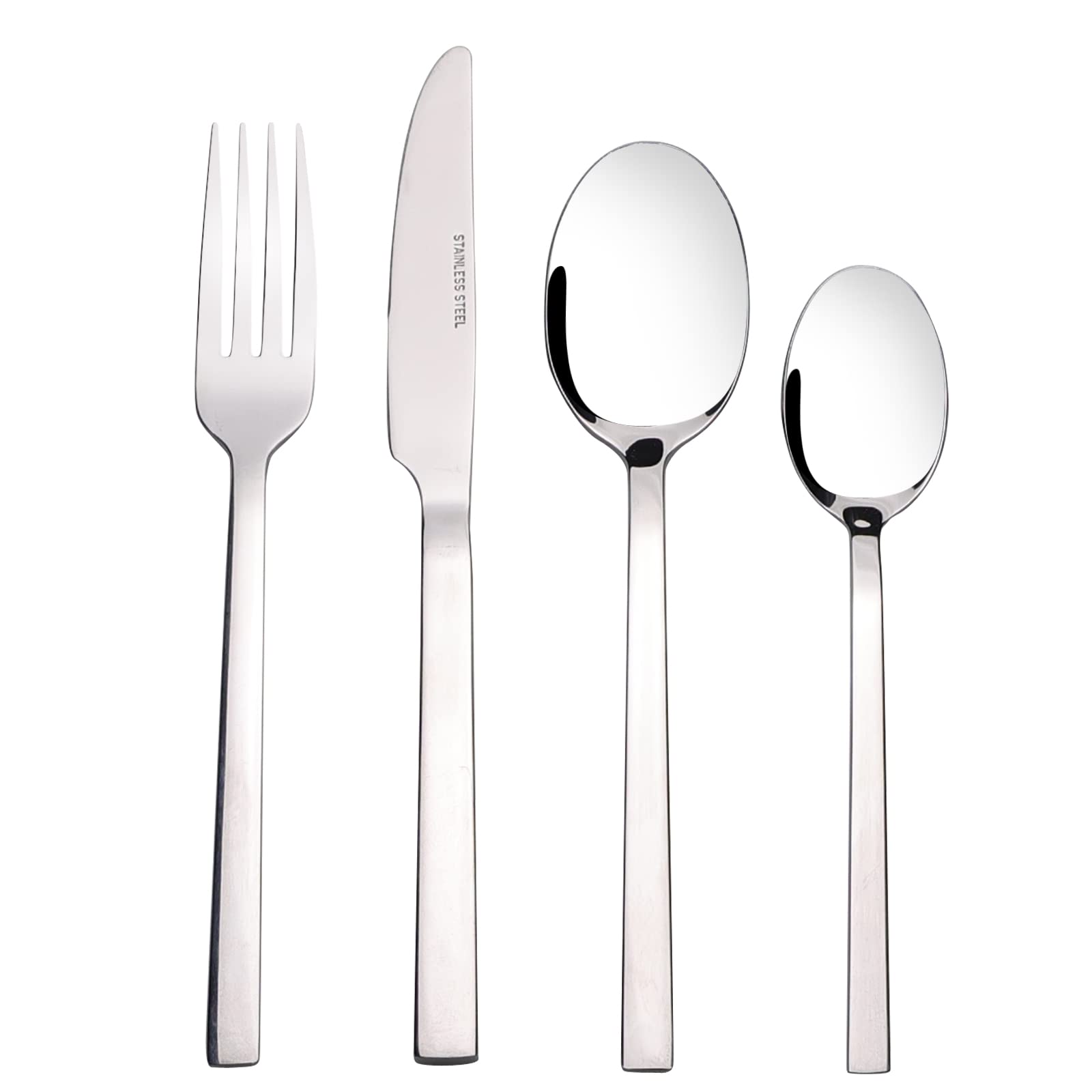 Innouse 48 Piece Stainless Steel Flatware Cutlery Set for 12, R