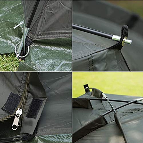 Ausla Outdoor-Angelzelt, leichtes wasserdichtes winddichtes Zelt, 1~2 Personen Zelt, 215 x 121 x 118 cm – Bild 7