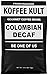Koffee Kult Colombian Decaf Coffee, Medium Roast, Water Process Chemical Free (Ground)