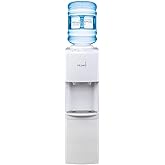 Primo Top-Loading Water Dispenser - 2 Temp (Hot-Cold) Water Cooler Water Dispenser for 5 Gallon Bottle w/Child-Resistant Safe