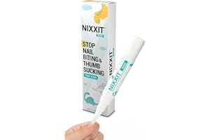NIXXIT Nail Biting Prevention for Kids - Thumb Sucking Deterrent for Kids, Toddlers, Children - No Bite Nail Polish Pen - Bitter Taste - Safe & Effective Solution for Age 3+