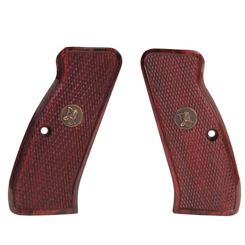 Pachmayr 63220 Renegade Wood Laminate Pistol Grips, CZ 75/85, Rosewood, Checkered - Thumbnail 2