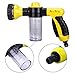 Mr.Pro Garden Hose Nozzle Hand Spray Nozzle, Heavy Duty High Pressure 8 Adjustable Patterns Watering Nozzle Sprayer Gun, Best for Watering Plants & Lawn & Patio, Car Wash, Showering Pets (Yellow)