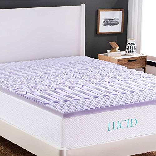 Lucid 2 Inch Mattress Topper King Memory Foam Mattress Topper King