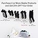 Skyba Non Slip Socks for Women - Barre, Pilates, Yoga, Hospital - Sticky Anti Skid Grip Socks [Three Sizes]