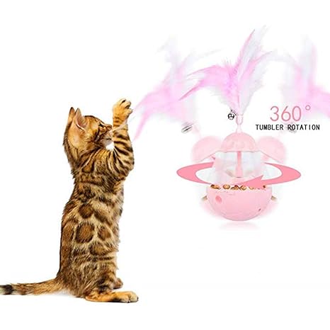 Fidgetgear Cat Ball Toy Cat Interactive Tumbler Toy Pet Slow