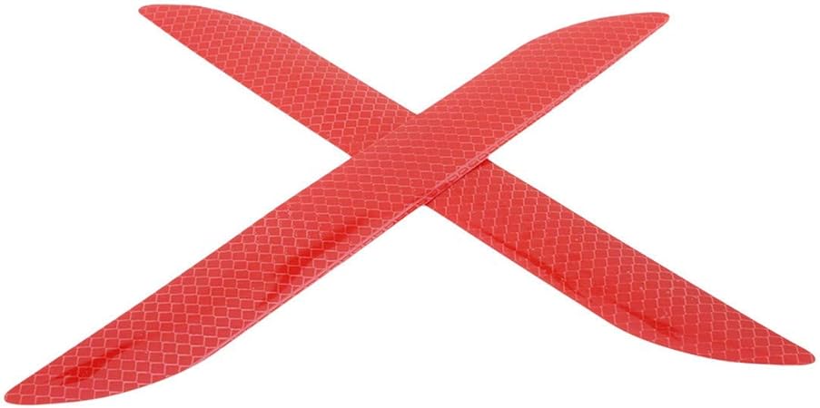 Amazon Sunninko 車の反射デカール 車反射ステッカー 反射板 安全警告テープ リフレクター 反射シール 後部 追突防止 夜間 警告 2枚セット 丈夫 ステッカー デカール 車 バイク