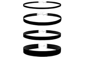 yfstyle Black Choker Necklaces Set: Adjustable Black Velvet Chokers for Women Gothic Accessories