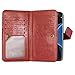 Galaxy S7 Edge Case, S7 Edge Case, TabPow 9 Card Slot Series - Wallet Folio PU Leather Case Cover with Detachable Magnetic Hard Case for Samsung Galaxy S7 Edge, Brown