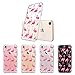 MOSNOVO Compatible for iPhone SE 2022 Case/iPhone SE 3 Case 2022 / iPhone SE 2020 Case/iPhone 8 Case/iPhone 7 Case, Flamingo Design for Women Girl with Shockproof TPU Bumper Back Clear Cover
