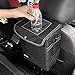 ROYAMY Car Trash Can with Lid,Car Trash Bag Hanging with Storage Pockets-Collapsible and Portable Car Garbage Can-100% Leak-Proof Vinyl Inside Lining (2.65 gal)