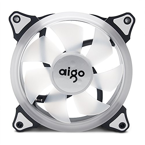 RED 120mm Cooling Fan,53CFM 1200RPM 120mm Low Noise 16DB LED Light Neon CPU Cooling Fan Case Fan 12V DC 3//4 Pin Mining Case Cooling Fan Sleeve Bearing Cooler