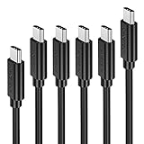 CHOETECH USB Type C Cable 6-Pack (1.6ftx1+3.3ftx4+6.6ftx1) USB C to USB C Fast Charging Cable Compatible with Google Pixel 2/Pixel/Pixel XL, Lumia 950XL, Nexus 5X/6P, New MacBook, ChromeBook Pixel