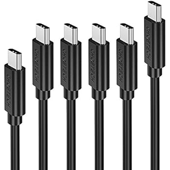 USB Type C Cable, CHOE 6-Pack (1.6ftx1+3.3ftx4+6.6ftx1) USB C to USB C Fast Charging Cable for Google Pixel 2/Pixel/Pixel XL, Lumia 950XL, Nexus 5X/6P, New MacBook, ChromeBook Pixel