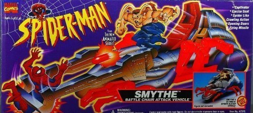 Spider-man The Animated Series SMYTHE BATTLE CHAIR ATTACK VEHICLE (1994 ToyBiz)