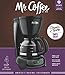 Mr. Coffee 4-Cup Switch Coffee Maker, Black