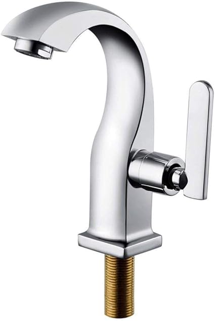 Simplicidad moderna Grifo de lavabo de agua fría Grifo de una sola