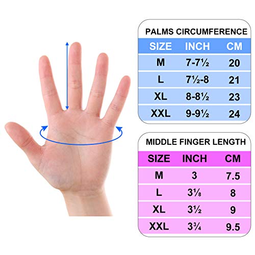 BRZSACR Cycling Bike Bicycle Motorcycle Gym Gloves Men Full Finger with Screen Compatible, Shockproof Foam Padded Riding Biking Glove Outdoor Sports Waterproof and Breathable MTB Glove (red, m) - Thumbnail 6