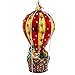 Kurt Adler 5-1/2-Inch Noble Gems Glass Santa in Hot Air Balloon Ornament