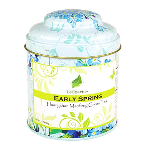 LeCharm Green Tea Loose Leaf Huangshan Maofeng Premium Quality Hot Tea 65g/2.3 oz