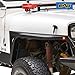 EAG Front Fender with Flair and LED Eagle Lights for 87-96 Jeep Wrangler YJ