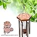 Wind Chimes Outdoor, 28” Wind Chimes with 6 Aluminum Tubes Musical Melody Wind Bell for Garden, Patio, Balcony, Indoor Decor with Beautiful Sound Golden