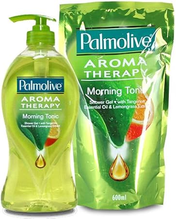 Amazon Palmolive パルモリーブ アロマセラピーシャワージェル ボトルと詰め替えのセット モーニングトニック ボディソープ 通販